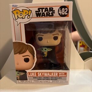 Luke Skywalker and Grogu Funko Pop